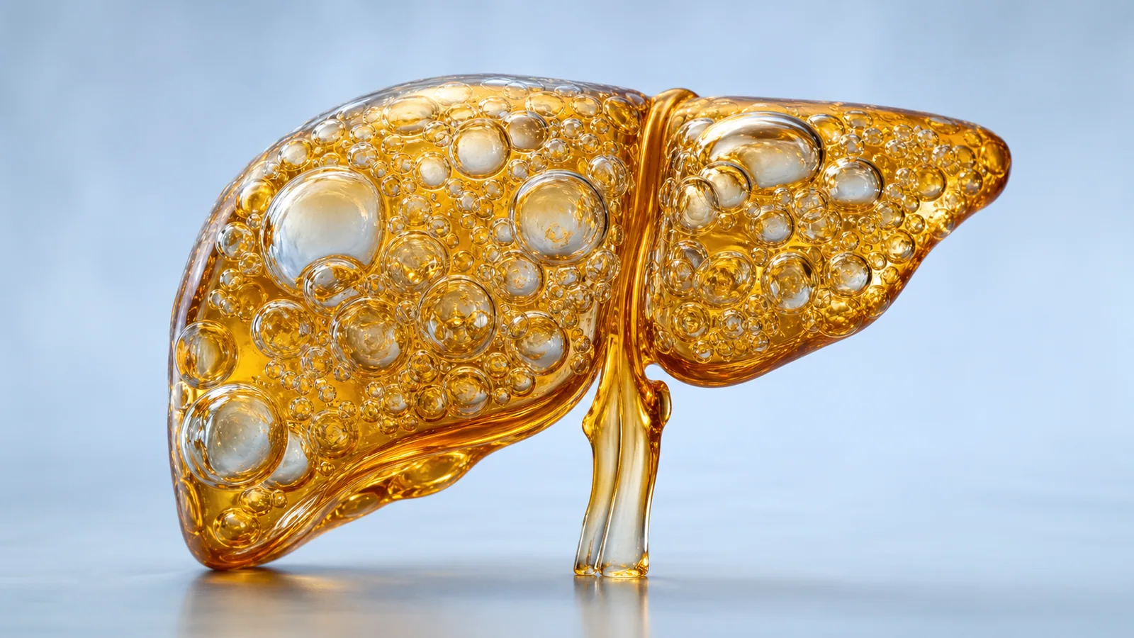 Ilustración médica sobre Enfermedad poliquística hepática