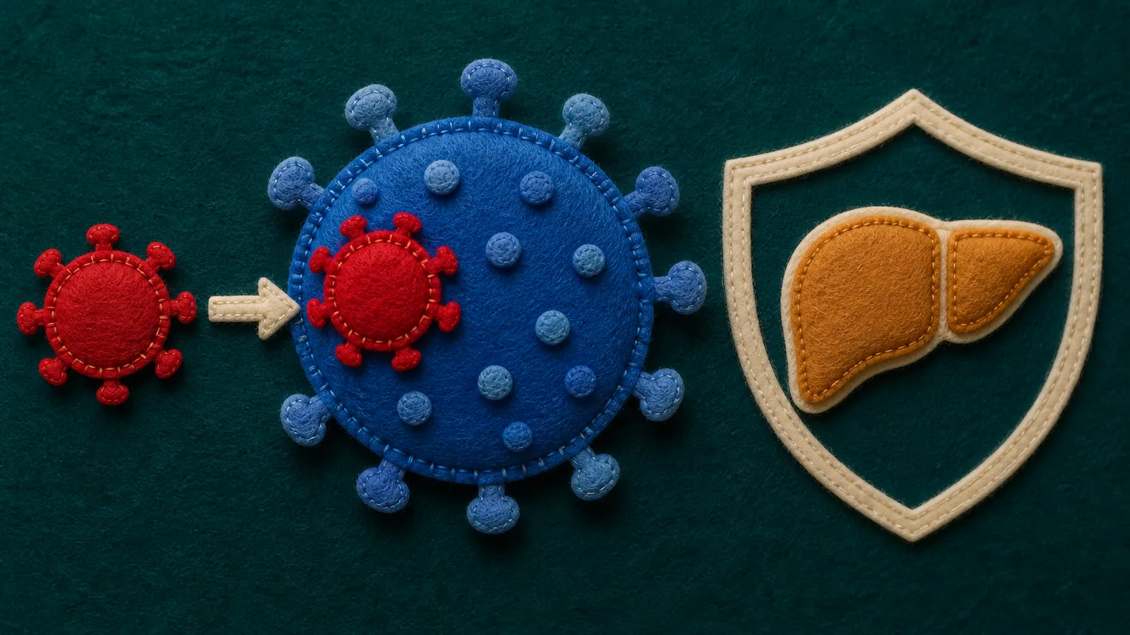 Ilustración médica sobre Hepatitis D (Delta): qué es, síntomas y tratamiento