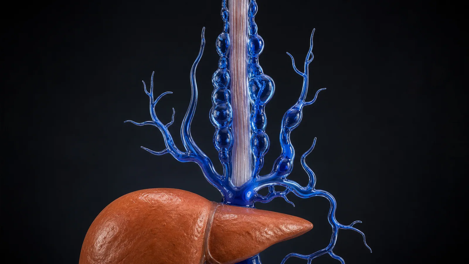 Ilustración médica sobre Várices esofágicas